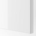 PAX / FARDAL/ÅHEIM Corner wardrobe, high-gloss white/mirror glass, 110/88x201 cm