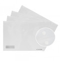 Case Envelope Plastic Wallet File A4, transparent, 12pcs