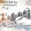 Parker Fountain Pen Vector XL, silver