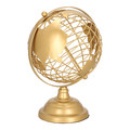 Decorative Metal Globe 28cm, gold