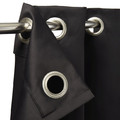 Blockout Curtain GoodHome Vestris 140x260cm, black