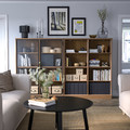 LANESUND Storage combination, grey-brown, 242x37x152 cm