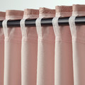 VILBORG Room darkening curtains, 1 pair, pink, 145x300 cm