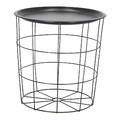 Side Table with Storage Cocotte, black