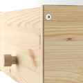 RAGGBERG Coat rack with shelf, pine, 40x21x17 cm