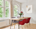 Upholstered Chair Emilia Velvet, sand/black