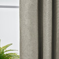 ANNAKAJSA Room darkening curtains, 1 pair, light grey, 145x300 cm