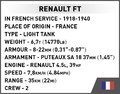 Cobi Blocks Renault FT 304pcs 8+