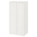 SMÅSTAD / PLATSA Wardrobe, white/with frame, 60x42x123 cm