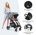 Kinderkraft Stroller Buggy Pushchair Grande Plus, pink, 0-22kg