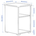 SKRUVBY Side table, white, 40x32 cm