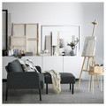 GLOSTAD 2-seat sofa with chaise longue, Knisa dark grey