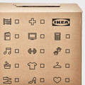 DUNDERGUBBE Moving box, brown, 50x31x40 cm