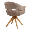 Swivel Dining Chair Dover, brown