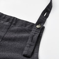 SANDVIVA Apron, dark grey, 69x85 cm