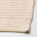 VIPPSTARR Napkin, stripe pattern red/natural, 30x30 cm, 4 pack