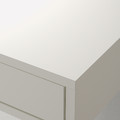 EKBY ALEX Shelf with drawers, white, 119x29 cm