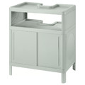 IVÖSJÖN Wash-basin base cabinet, with sliding doors/green, 50x33x57 cm