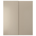 HASVIK Pair of sliding doors, beige, 200x236 cm