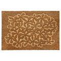 HÄNGBRO Door mat, flower natural colour/beige, 40x60 cm