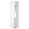 METOD High cab f fridge/freezer w 3 doors, white/Ringhult white, 60x60x220 cm