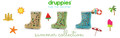 Druppies Rainboots Wellies for Kids Summer Boot Size 24, fresh green