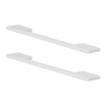 GoodHome Cabinet Handle Cacao, hole spacing 16 cm, matt white, 2 pack