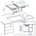 TÄCKNAN Ind hob/int extractor w recirc kit, IKEA 300/black