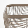 IKEA 365+ Food storage basket, metal/light grey-brown, 30x20x11 cm