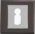 Door Escutcheon Schaffner Clara, matt black/chrome