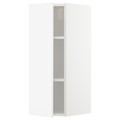 METOD Wall cabinet with shelves, white/Veddinge white, 30x80 cm