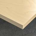 MITTZON Desk, birch veneer/white, 140x80 cm