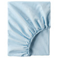 BRUKSVARA Fitted sheet, blue, 160x200 cm