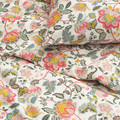 DAGGSALVIA Duvet cover and pillowcase, multicolour/floral pattern, 150x200/50x60 cm