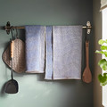 VÄLVÅRDAD Tea towel, blue/white, 45x60 cm, 2 pack