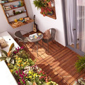 Garden Armchair Bari 60x53cm, brown