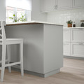 LERHYTTAN Cover panel, light grey, 39x85 cm