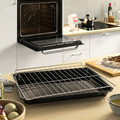 LAGAN Oven, stainless steel colour