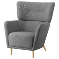 OSKARSHAMN Wing chair, Tibbleby beige/grey