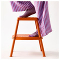 HADDARP Step stool, 4-way orange