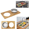 Bamboo Chopping Board with Integrated Sieve