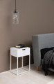 Nightstand Bedside Table Mitra, white