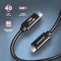 AXAGON USB Cable BUCM4X-CM10AB cable USB-C USB-C USB4.0 240W