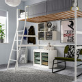 TROFAST Storage combination with boxes, white/light green-grey, 34x44x55 cm