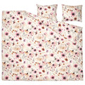 LÖNNHÖSTMAL Duvet cover and 2 pillowcases, multicolour/floral pattern, 200x200/50x60 cm