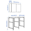 ENHET Storage combination, white, 139x63.5x90.5 cm