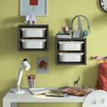 TROFAST Wall storage, grey/white, 34x21x30 cm