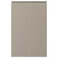 UPPLÖV 2-p door f corner base cabinet set, right-hand/matt dark beige, 25x80 cm