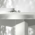 VIHALS / VIHALS Table and 4 chairs, white white/white, 107 cm