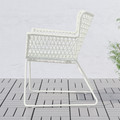 HÖGSTEN Chair with armrests, outdoor, white